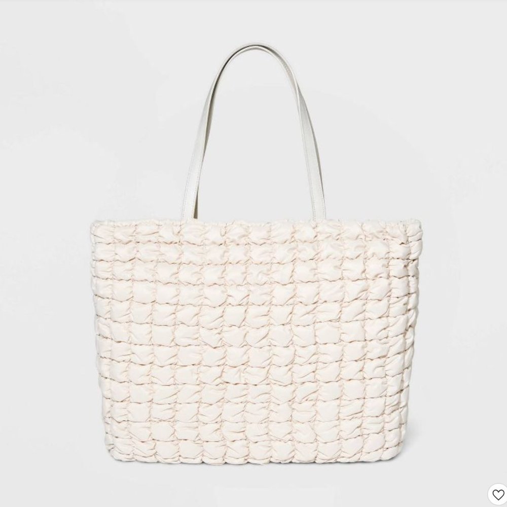 A New Day Athleisure Soft Tote Handbag off-white SOLD OUT ONLINE